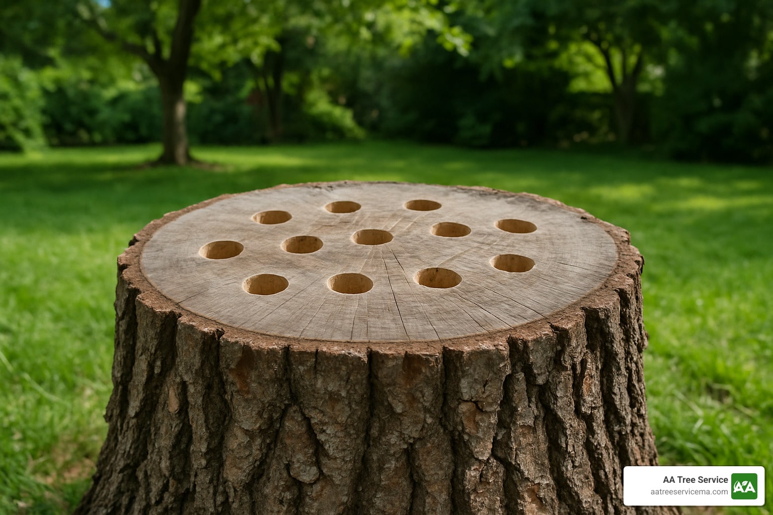 Hole-y Solutions! Drilling Holes in Tree Stumps Made Easy