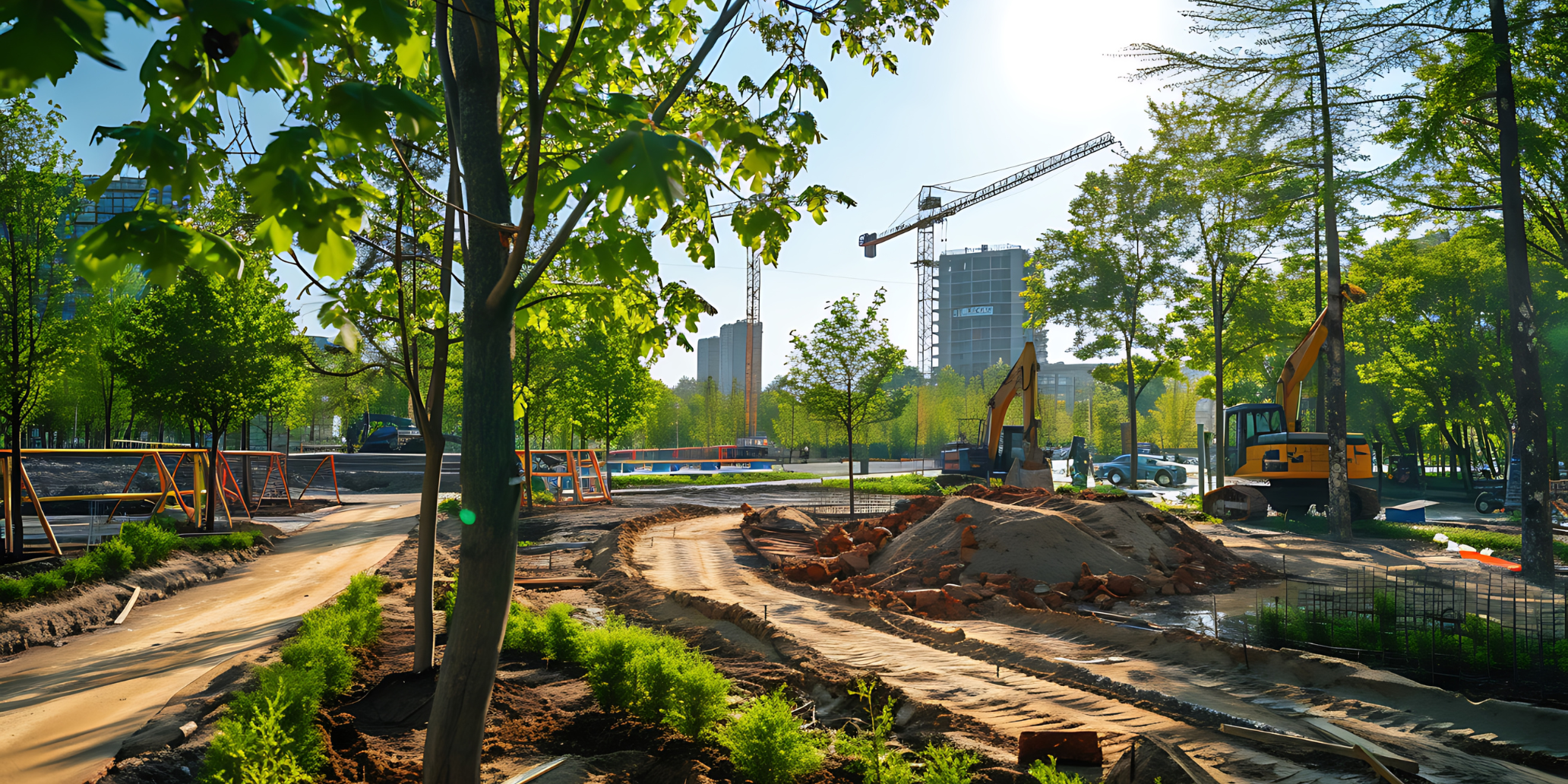 AA Tree Service certified arborist consulting on tree preservation at a Massachusetts construction site